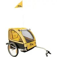 M-Wave Remorque vélo ALUMINIUM pour enfants et bagages, 640092