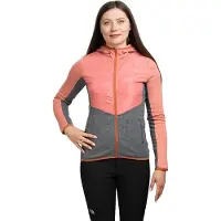 Viking Creek Hoodie Jacket Women-Light Pink-Grey m