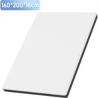 HENGDA Matelas Premium Matelas ergonomique en mousse froide 160x200x16 cm absorbant haute respirabilité H3 Réduction du stress physique