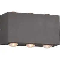 TRIO Applique d'extérieur LED CLYDE anthracite 3 W, blanc chaud 300 lm, aluminium, dimensions : 8,5 x 14 x 14 cm, IP54,