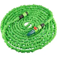 Verto Kit de tuyau d'arrosage flexible , pulvérisateur, 2 raccords de tuyau et un raccord de robinet, 7,5-22m,