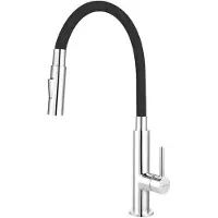 Ferro Mélangeur évier avec bras flexible noir 70730,0C