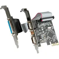 Value Carte PCI-Express, 2x série RS232, D-Sub 9, 1x parallèle EPP/ECP