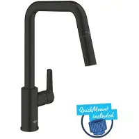 GROHE Start noir mitigeur d'évier avec douche 306312430