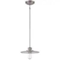 Elstead Lighting Admiral Lampe à suspendre E27 simple nickel antique (E27)