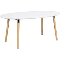 Zesso Smuk Table de salle à manger extensible 170-270 cm Poppy Blanc