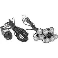 Eglo 98184 9-er Set SPINETOLI LED Aussen-Stehleuchte 9x0,4W 10000x30mm Transparent Warmweiss IP65