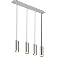 ISOLED Lampe à suspendre nickel mat, douille 4xGU10 (GU10)