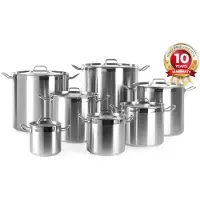Hendi Marmite, haute - avec couvercle, Profi Line, 95L, 500x(H)500mm