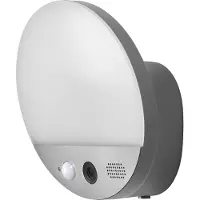 Osram SMART+ lampe d'extérieur avec caméra HD et détecteur de mouvement, contrôle WiFi, lumière blanc chaud 3000K, protection IP44 pour porte d'entrée et garage