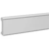 Profhome Plinthe 653116 Planchette Moulure en stuc Moulure décorative style Néo-Classicisme blanc 2 m