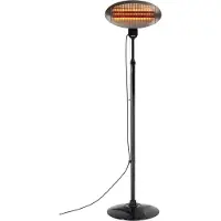 Bartscher Chauffage du Terrasse | 3 Niveaux De Chauffe | 2kW | 230V | 550x500x1800-2000(h)mm