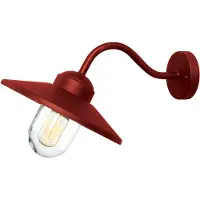 ELSTEAD Luminaires d'extérieur , Klampenborg, dimmable, Rouge, Terrasse, Acier inoxydable, Rustique