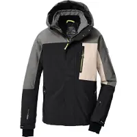 Killtec KSW 200 Veste de ski pour garçons noir/gris foncé/sable clair (00200) 140