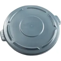 Rubbermaid Couvercle, pour poubelle ronde Brute 166,5 L, polypropylène, gris