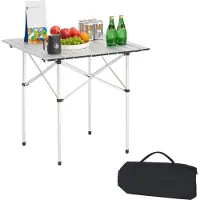 Vevor Table de Camping Pliante et Enroulable 70x70 cm
