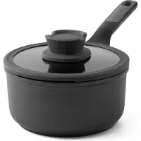 Berghoff Leo Stone+, 2 l, rond, noir, aluminium, céramique, céramique, gaz, halogène, induction, plaque de cuisson scellée