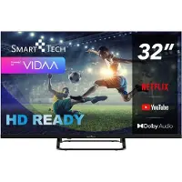 Smart Téléviseur intelligent Tech 32HV02V 32 pouces HD Ready LED, système Vidaa DVBT2/C/S2, Wi-Fi , noir