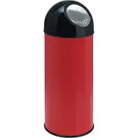 Huismerk Collecteur de déchets PUSH, Poubelle, Rouge