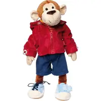 Sigikid Poupée à habiller Doudou singe d'apprentissage multicolore 43cm, 40989
