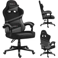 Huzaro Chaise de jeu - Force 4.4 Grey Mesh