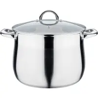 GSW Jumbotopf 28 cm avec couvercle en verre, 989879, acier inoxydable, env. 13,0 L