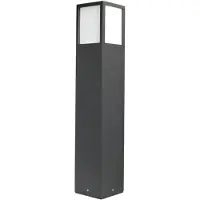 CMD 9017 Lampadaire d'extérieur en aluminium anthracite IP54 E27, hauteur 65 cm