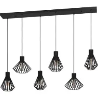 Stars of Light Lampe suspendue en fil de fer Basidano 6x E27