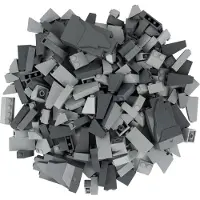 LEGO MOC Tuiles Gris clair Gris foncé Mixte Construire montagne et rocher ! Pièces 50x