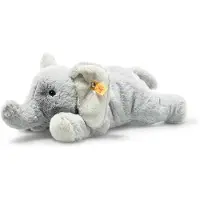 Steiff Elna éléphant 28 gris clair couché 064074