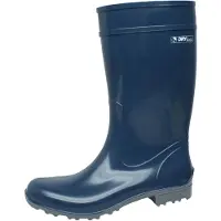 Bockstiegel Bottes en caoutchouc Luisa , disponibles en grande taille, couleur bleue. Référence : 10274_4. Couleur : bleu/gris. Chaussures unies de grande taille
