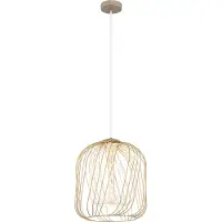 Globo Lighting Suspension Dichti brun sable Ø 35cm