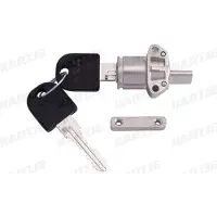 Axa Intube Battery Lock Argenté