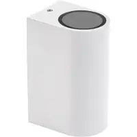 Spectrum Applique murale blanche | Lampe d'extérieur PARETE GU10 X2 230V IP54 150 x 73 x 95 mm