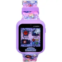 Accutime Smartwatch pour enfants Gabby's Dollhouse, montre pour enfants avec caméra selfie, photo & vidéo, chronomètre, 6 jeux, 3 fonds d'écran, 10 cadrans, tracker fitness