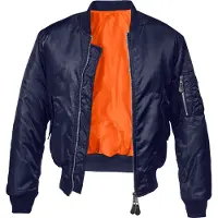 Brandit Veste mi-saison bleu marine / orange clair