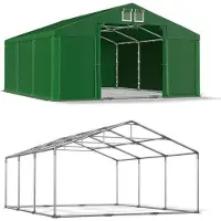 Das Company Entrepôt d'été Tente 4x6 Vert SUMMER PLUS MSD