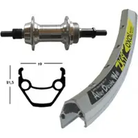 Exal Winora Zx 19 Ej Ma Mtb Rear Wheel Argenté 8.5 x 135 mm / Shimano/Sram HG