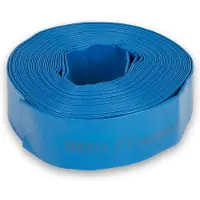 Eberth 2" Tuyau plat de jardin pour pompes en longueur de 20m, 2 pouces, diamètre 52mm, flexible, PVC résistant, tuyau industriel