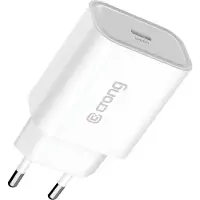 Crong Chargeur de voyage USB-C - Chargeur mural USB-C Power Delivery 20 W (blanc)
