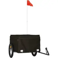 Syfax Remorque de vélo noir 45 kg fer