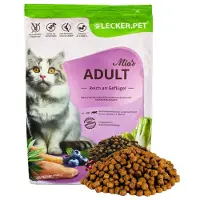 Lecker.Pet 2,5 kg de croquettes complètes Mia's Adult au goût de volaille