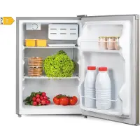 Primo PR154FR Réfrigérateur de table - capacité 65 litres - argent - Réfrigérateur de table indépendant