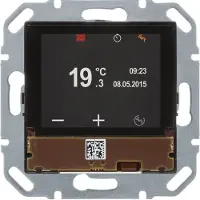 Hager Régulateur de température KNX TFT display+BCU - Thermostat d'ambiance KNX 80440100