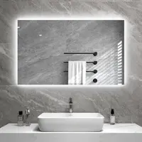 Quality Heating Radiateur infrarouge à miroir avec éclairage LED 60 x 120 cm 700Watt