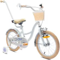 Sun baby Vélo enfant 16 pouces 4-6 ans Vélo fleur bleu