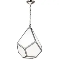 Elstead Lighting Lampe suspendue Diamond en nickel poli 1xE27 60W Feiss