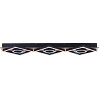 Brilliant Plafonnier noir avec bois Maureen 88 cm