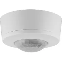 Osram SENSOR Plafonnier avec détecteur de mouvement et de lumière 360°, en plastique blanc, protection IP44, pour cages d'escaliers et toilettes