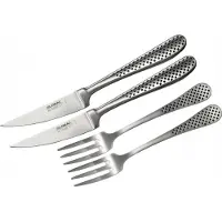 Global Ensemble de Couverts à Steak Global GT102 Couteaux & Fourchettes